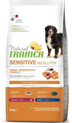 Сухой корм Natural Trainer Dog Sensitive Adult Medium & Maxi With Salmon для собак средних и крупных пород 12 кг (8059149252537) от производителя Trainer