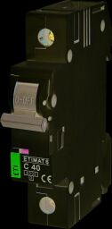 Автоматичний вимикач ETI, ETIMAT 6 1p З 40А (6 kA)